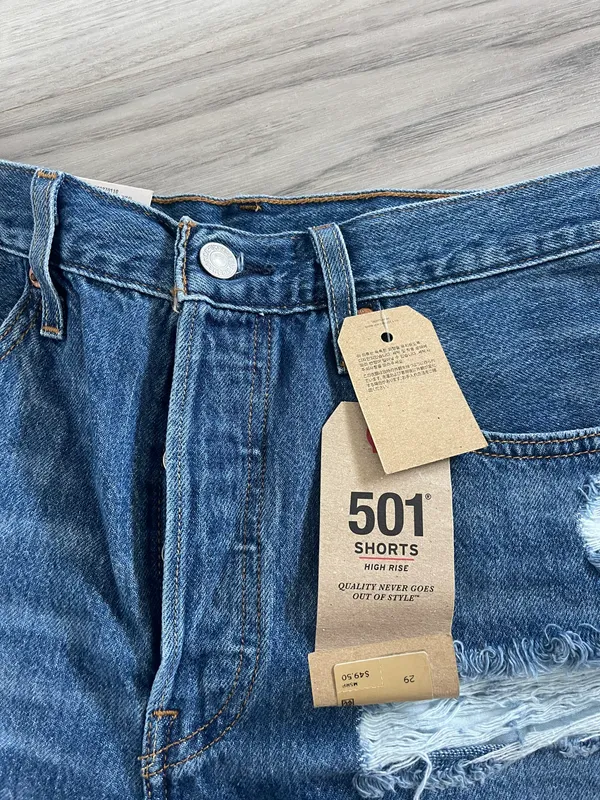 Levi's 501 High-Rise Denim Shorts NWT - Image 3
