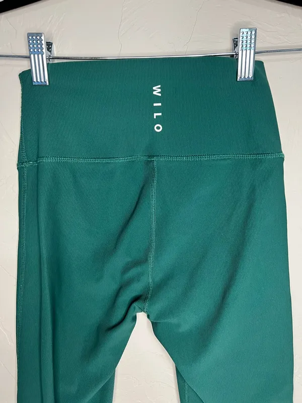 Wilo The Label Green Colorblock Ribbed Performance Leggings‎ - Image 6