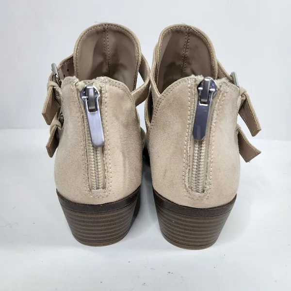 Francesca's Portia Buckle Faux Suede Ankle Booties size 7 Fall Boho - Image 4