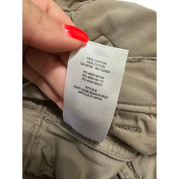TNA Cargo Pants Womens Size 6 Drawstring‎ Utility Casual Khaki - Image 6