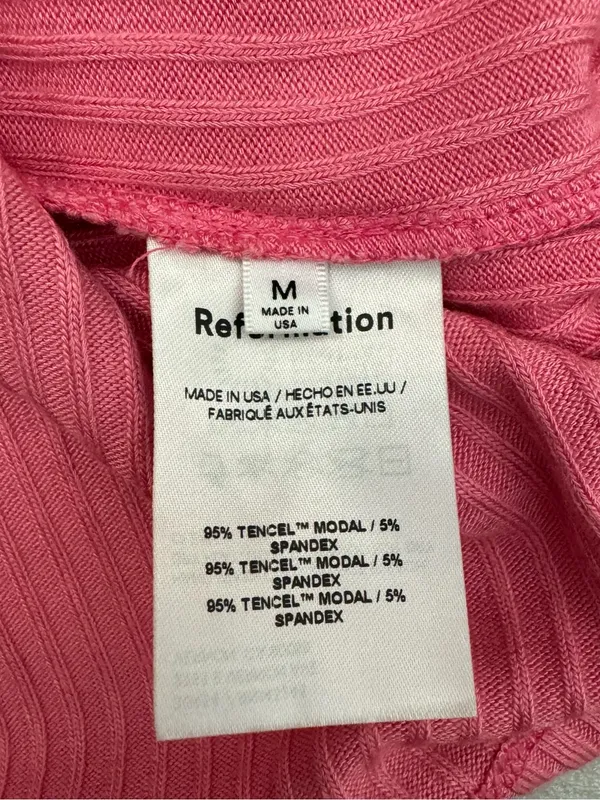 Reformation Ribbed Mini Summer Dress - Image 4