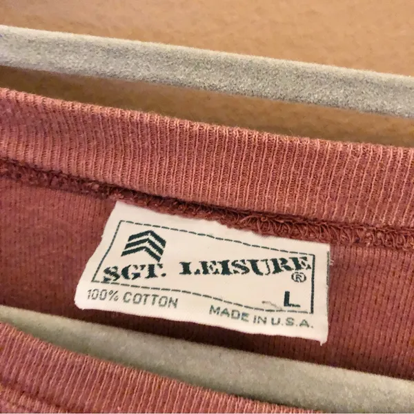 Sgt‎ leisure embroidered park city Utah snowflake Shirt burnt rust orange large - Image 4
