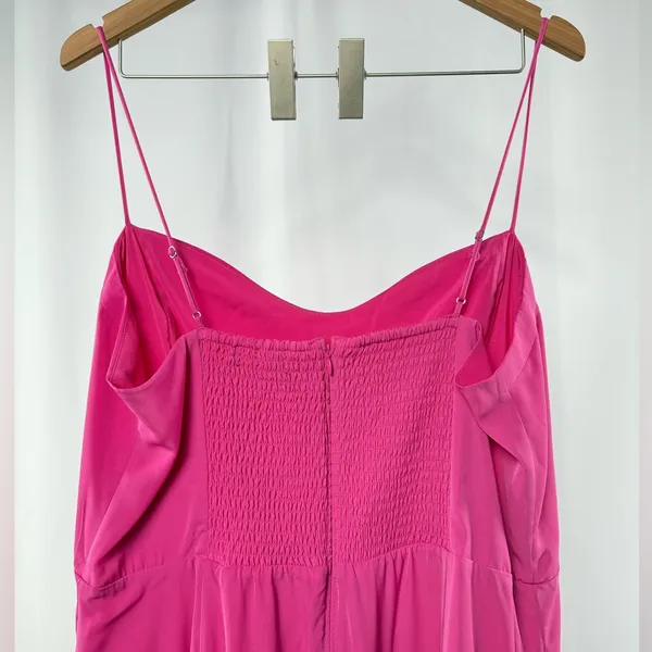 NWT Abercrombie & Fitch Slip Midi‎ Dress in Pink Size Extra Large Tall - Image 6