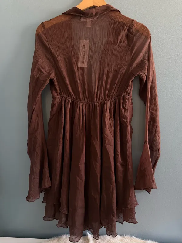 Urban Outfitters Kiki Tie-Front Mini Dress - Image 6