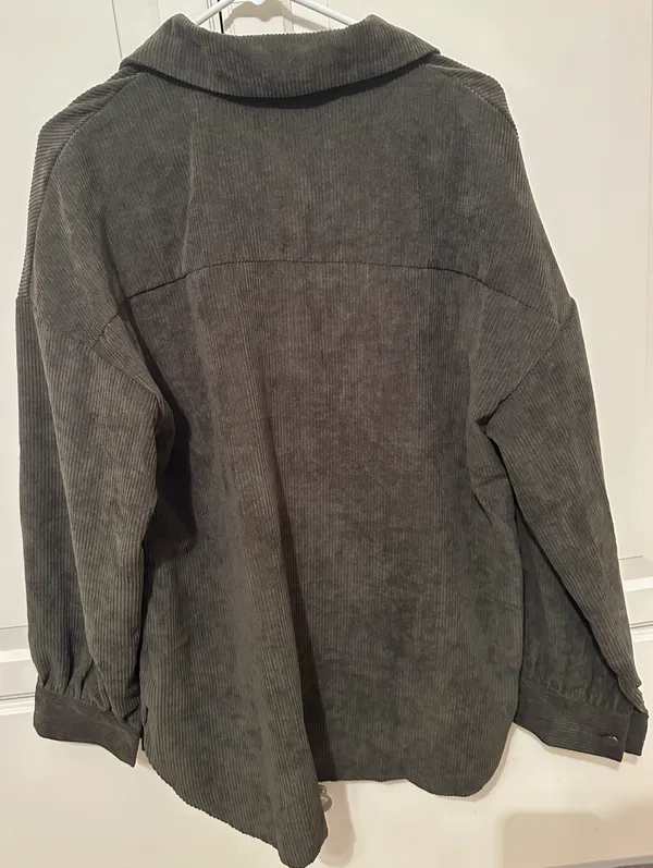 Green Suede Jacket Size L - Image 5