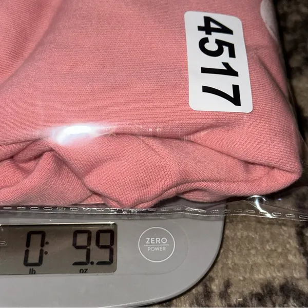 LoveShackFancy Women’s Size S M Pink Bow Graphic Drawstring Joggers Sweatpants - Image 4