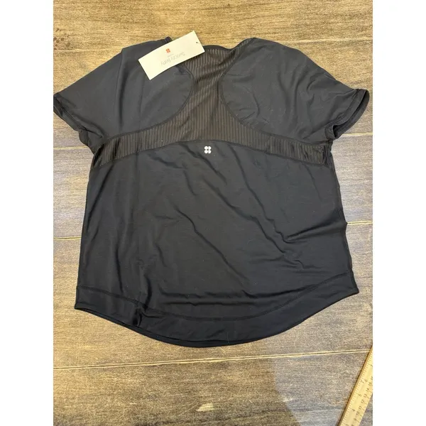 Sweaty Betty Women Black Breathe Easy Circuit T-Shirt Workout‎ Activewear - Image 4
