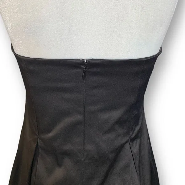 Gestuz Women's Dress Pleated‎ Corset Strapless Black Formal Mini Size 38 - Image 6