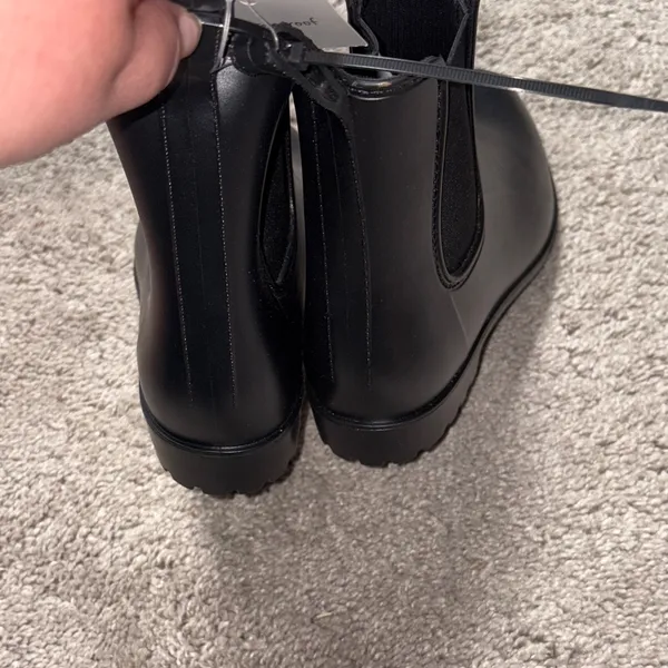a new day black rain waterproof ankle boots size 7 new - Image 6