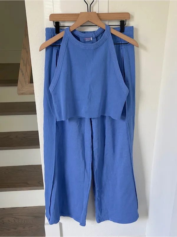 Free People Go To Matching Set - Radiant Blue Indigo - XL - NWT - Image 2