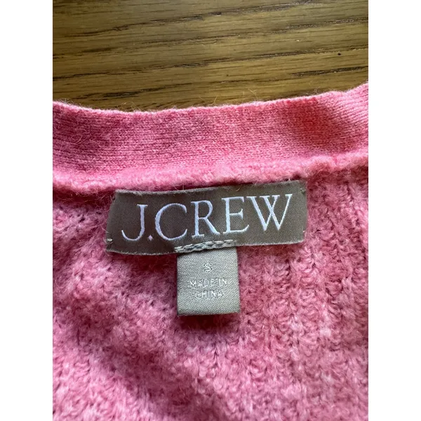 J Crew‎ Women Size Small Merino Wool Blend Cardigan Sweater Buttons Lightweight - Image 3