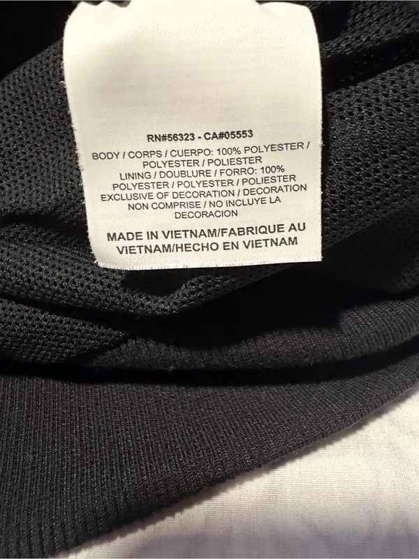 Nike women Black Windbreaker Jacket with White Piping size M - Image 6