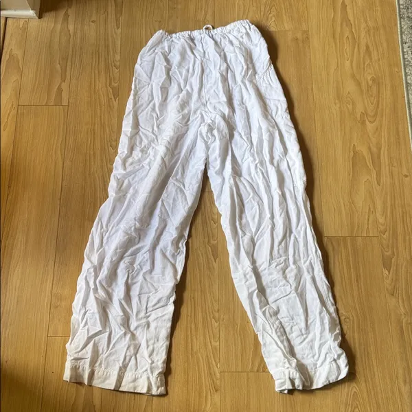 AG Adriano Goldschmied White Drawstring Pants - Image 3