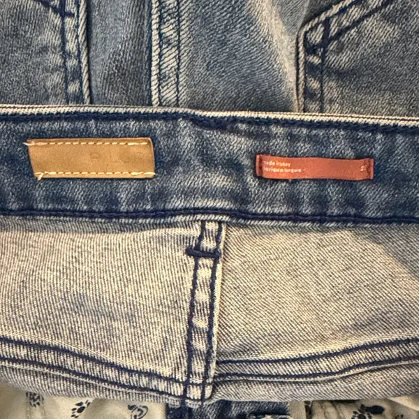 Pilcro Anthropologie The Icon High Waist Distressed Denim Flare Jeans Size 28 - Image 3