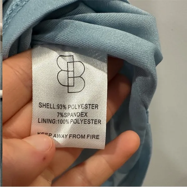 Baltic Born Poppy Satin Midi Dress Light Blue Medium M NWD - Image 5