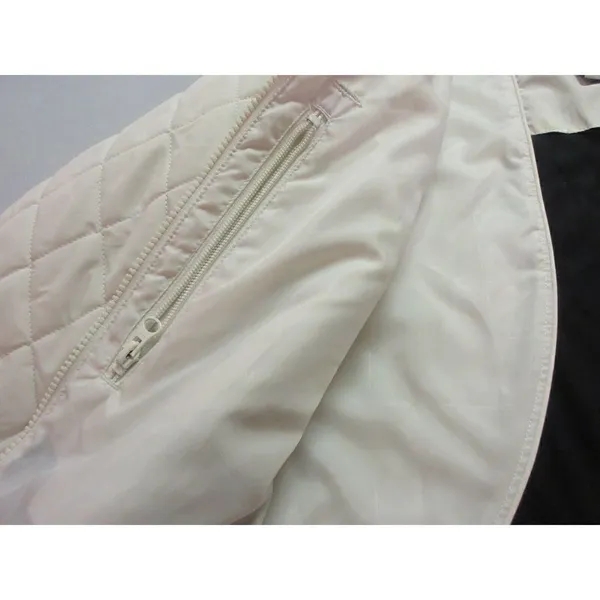 Columbia Jacket Vertex Off White With Black Collar Size Medium - Image 6