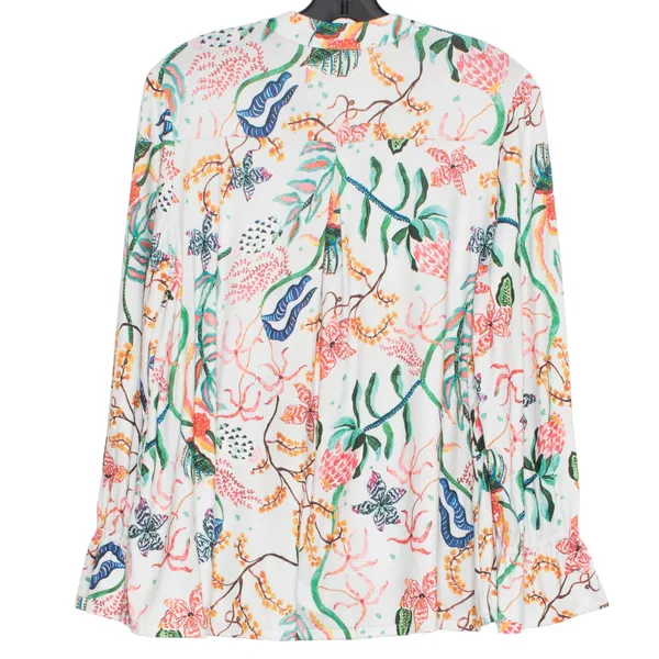 Aldomartins Anthropologie Top Floral Cottage Romantic Feminine Boho Artsy Medium - Image 2