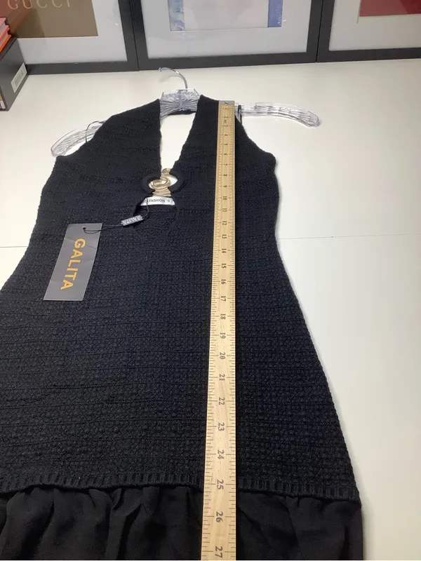 Galita Fashion Women’s Black Backless Halter Maxi Dress with Keyhole Accent NWT - Image 8