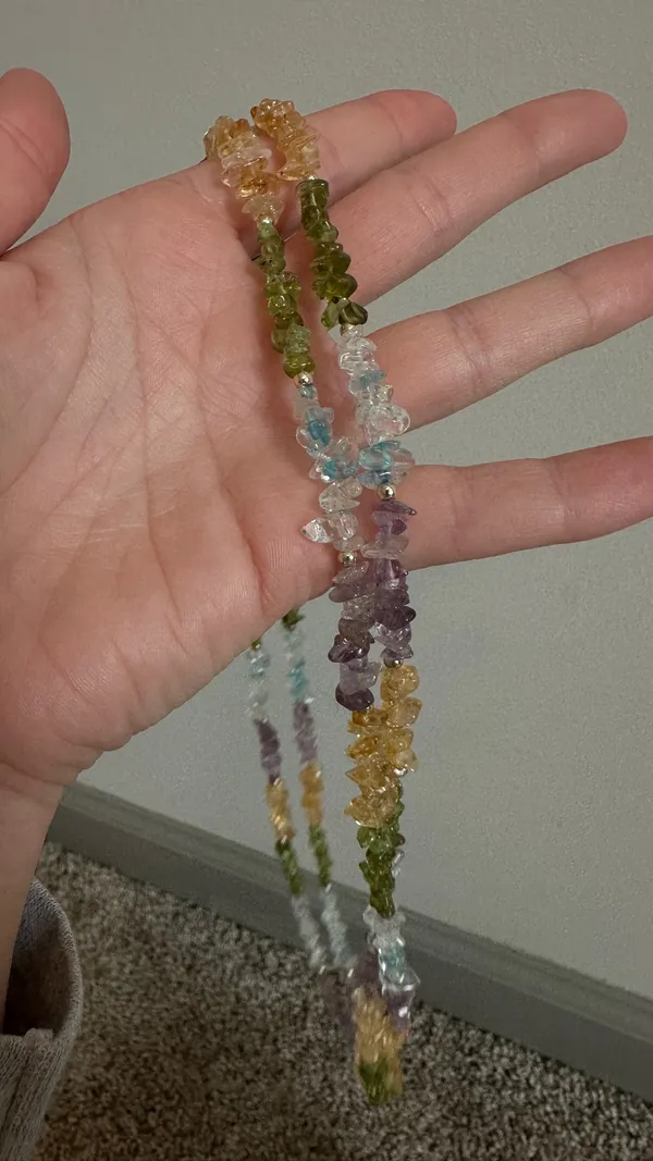 Vintage Crystal beaded necklace - Image 2