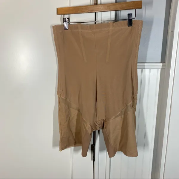 Honeylove SuperPower Mid Waist Midwaist Shaper Shorts‎ beige tan Size 1X - Image 5