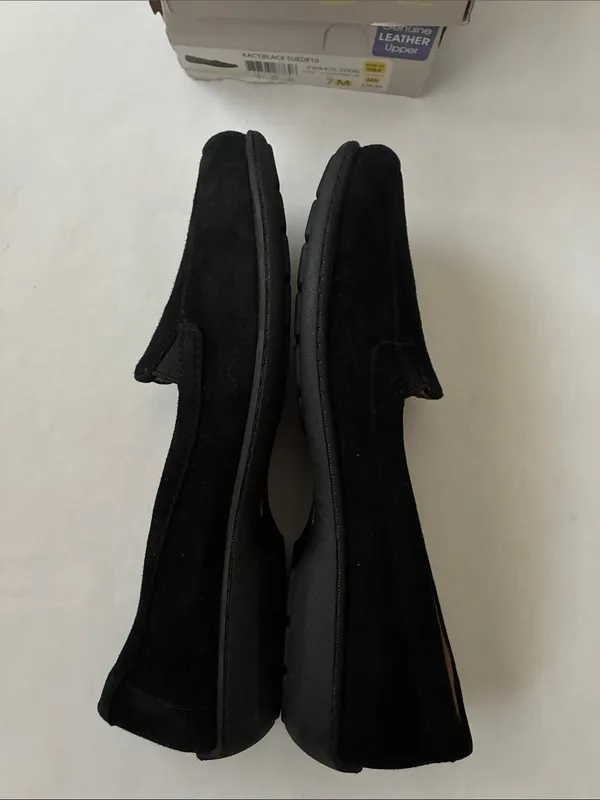 Natural Soul Black Suede Slip-On Loafers - Image 7