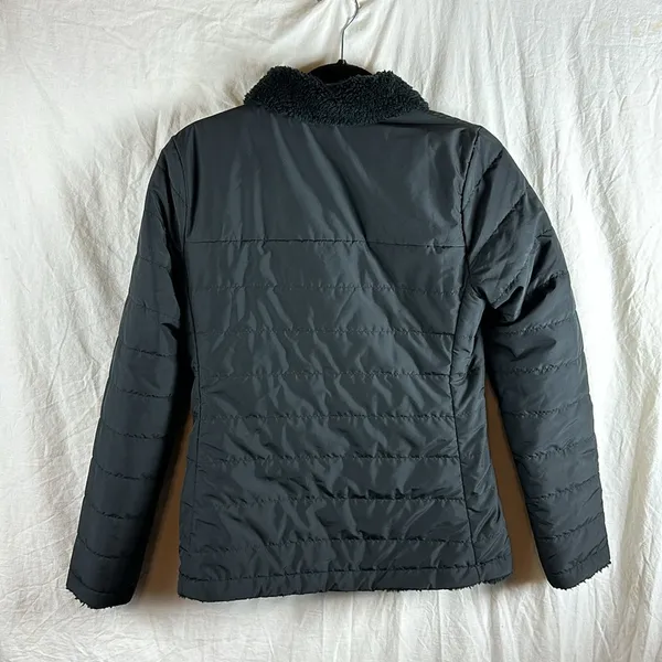 The North Face Womens Reversible Coat Full Zip Insulated Jacket Size Medium Blac - Image 5