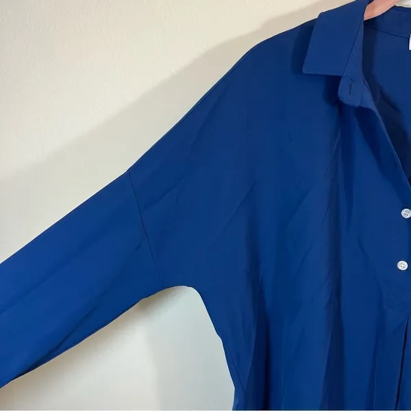 Amanda Uprichard NWT Leslie Blouse in Blue Women’s Size Small MSRP $268‎ - Image 5