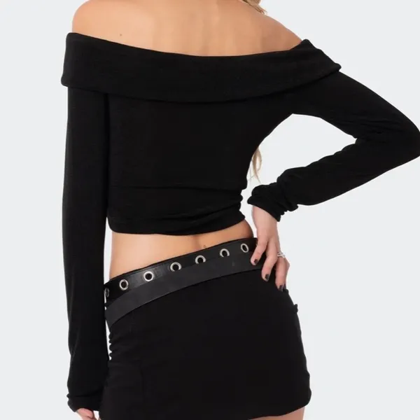 Edikted Athena Foldover Top - Image 2