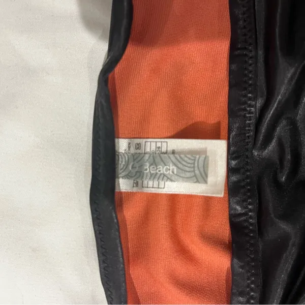 O'Neill Orange and Black Bikini Top - Image 3