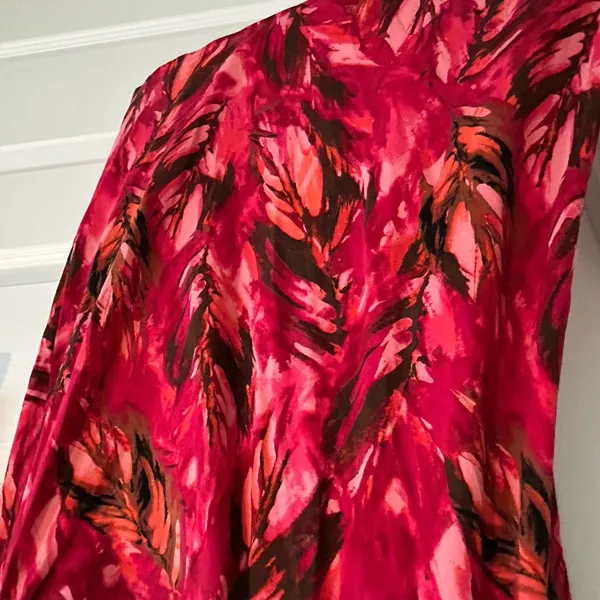 J Jill Stretch Wrap Dress Red pink Size S - Image 5