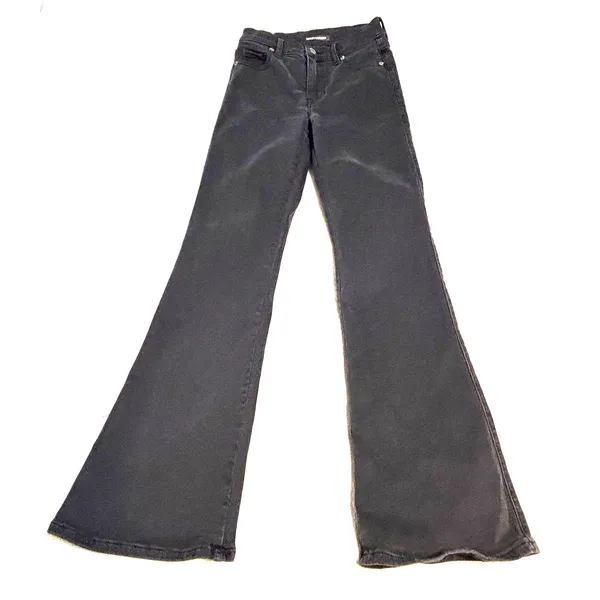 Lucky Brand Uni High Rise Boot Jeans Black Stretch Denim Size 2 (25-26) - Image 12