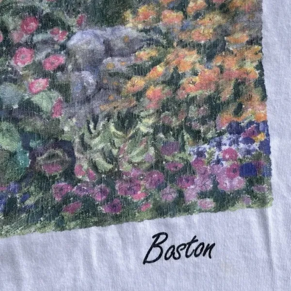 Vintage Groan & mc gurn women’s Boston Flower Shirt Single Stich USA Made Sz L - Image 4
