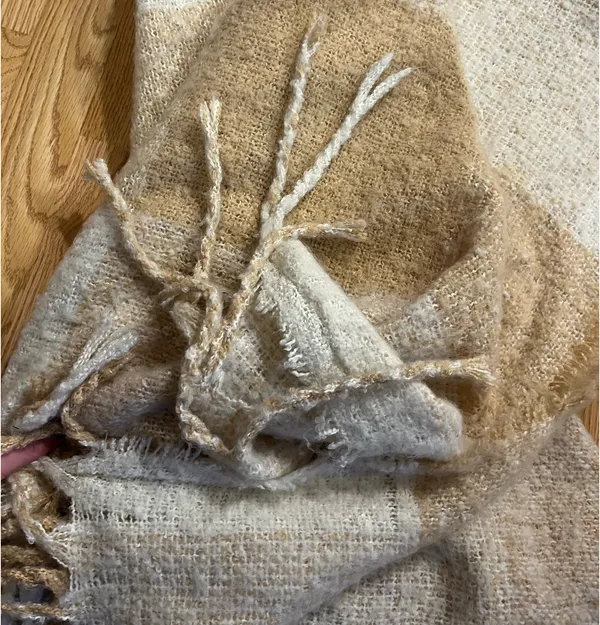 Free people Hampton plaid tassel poncho - Image 5