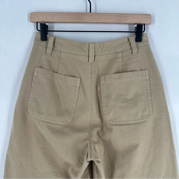 Sunday‎ Best Jaden Pant Khaki Chinos Mid Rise Straight Leg Organic Cotton Size 4 - Image 8