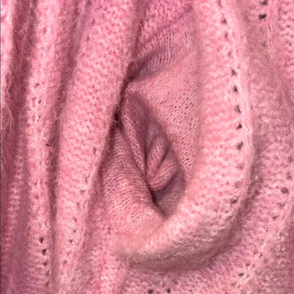 Pink Women's Sweater Size M - Image 4