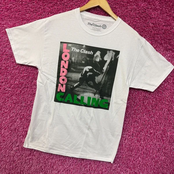 The Clash London Calling Album Cover Post Punk Band Tee M - Image 3