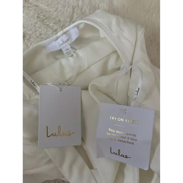 Lulus Majestic Attitude White Cape Sleeve One-Shoulder Maxi Dress Size XS Bridal - Image 5