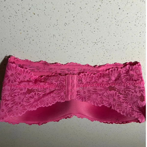 Jessica Simpson Pink Floral Strapless Bra size XL NWT - Image 2