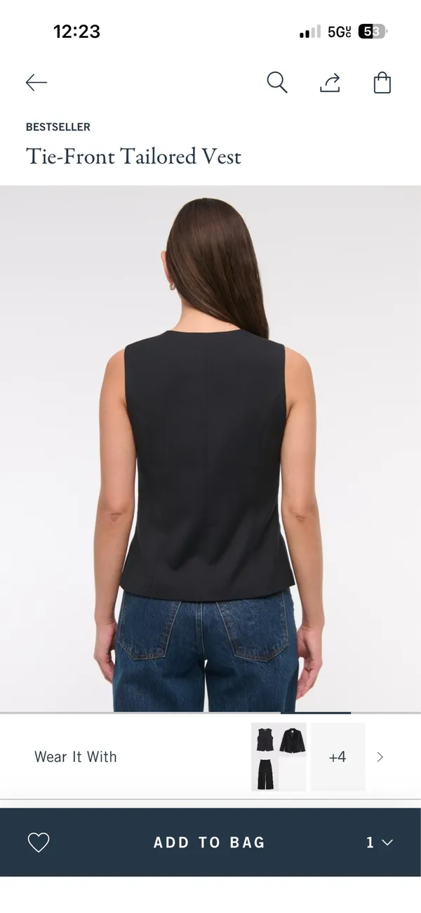 Abercrombie Top Tie-Front - Image 2