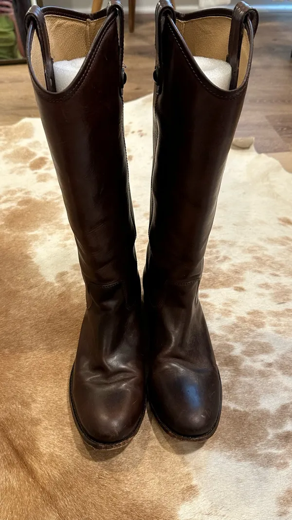 Frye Women’s Melissa Button Boots- Brown - Image 2