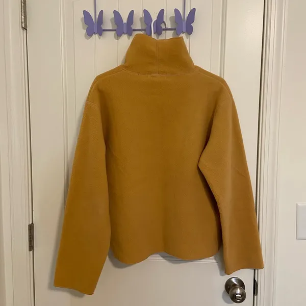 EUC Vintage G.G. Sport women’s‎ dark yellow fleece turtleneck top large - Image 6