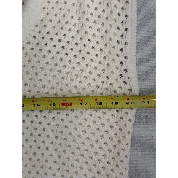 Pistola Beck Open Knit Cream Sweater Size Small - Image 9