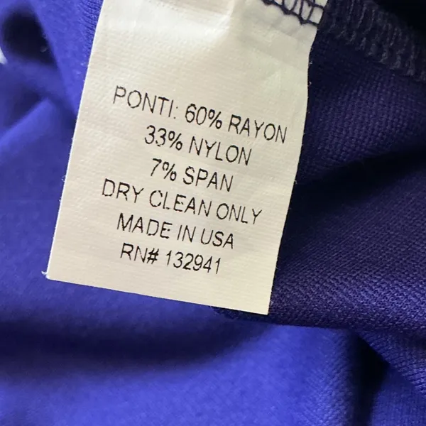 Amanda Uprichard Womens Purple Ponti V-Neck 3/4 Sleeve Sheath Mini Dress Medium - Image 5