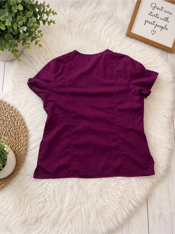 Cherokee Top/Greys Anatomy bottom scrub set– XL (640) Purple - Image 2