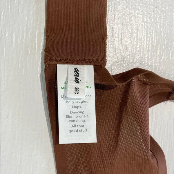 New Aerie SMOOTHEZ Mesh Unlined Underwire Balconette Bra Brown Size 36C - Image 11