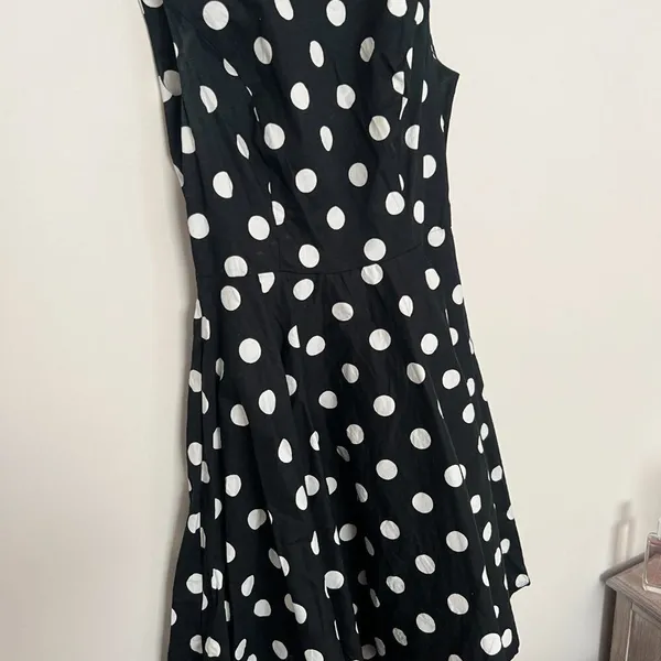 Grace Karin small black‎ polka dot dress - Image 3