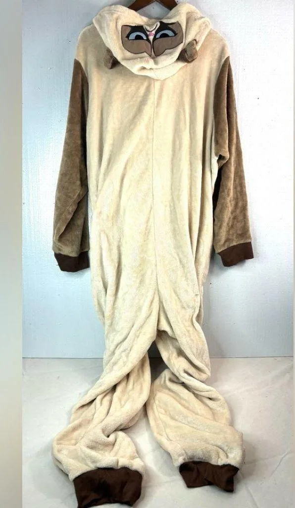GrumpyCat 3X Cosplay Fleece Zip Front Costume Sleepwear - Image 11