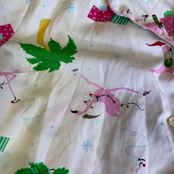 Cynthia Rowley Flamingo Holiday Pajama Top | Women’s M | TammysCollectedCloset - Image 4