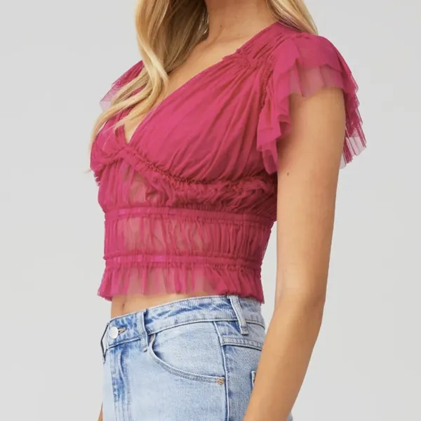 Willow+Root Ruffle Top - Image 3