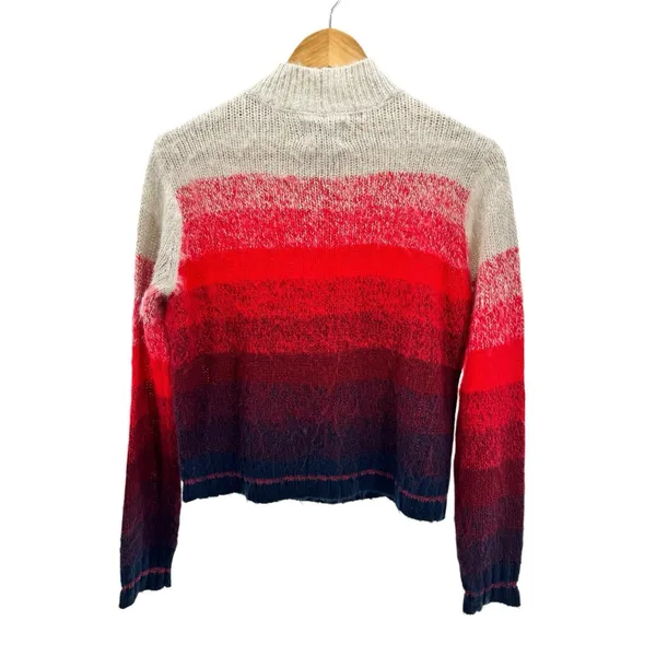 NWT‎ American Eagle Womens Red Ombre Long Sleeve Knit Sweater Small Cabin Cozy - Image 5